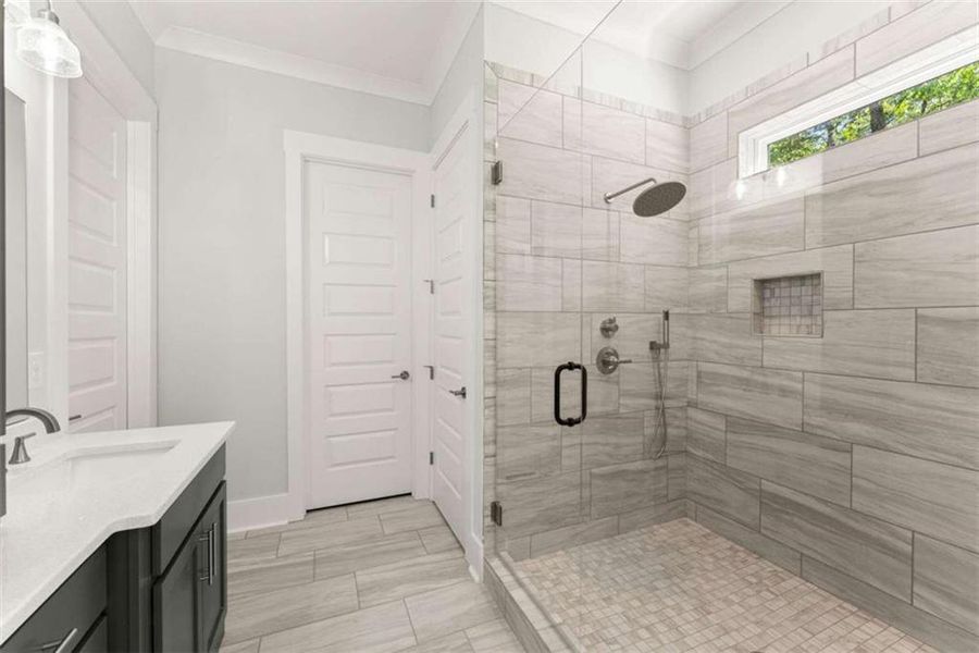 Furnished interior view inside a new home in , Clarkesville (Image 6).