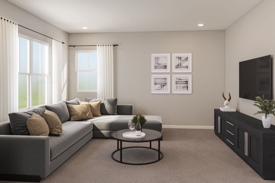 Representative furnished interior of a home built from the 5014 by Tri Pointe Homes in The Aurora Highlands, Aurora (Image 15).