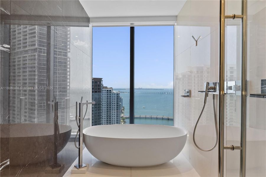 Furnished interior view inside a new home in Aston Martin Residences, Miami (Image 32).