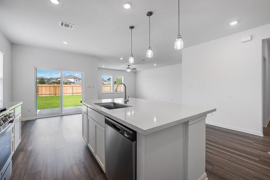 Furnished interior view inside a new home in Emory Crossing, Hutto (Image 5).