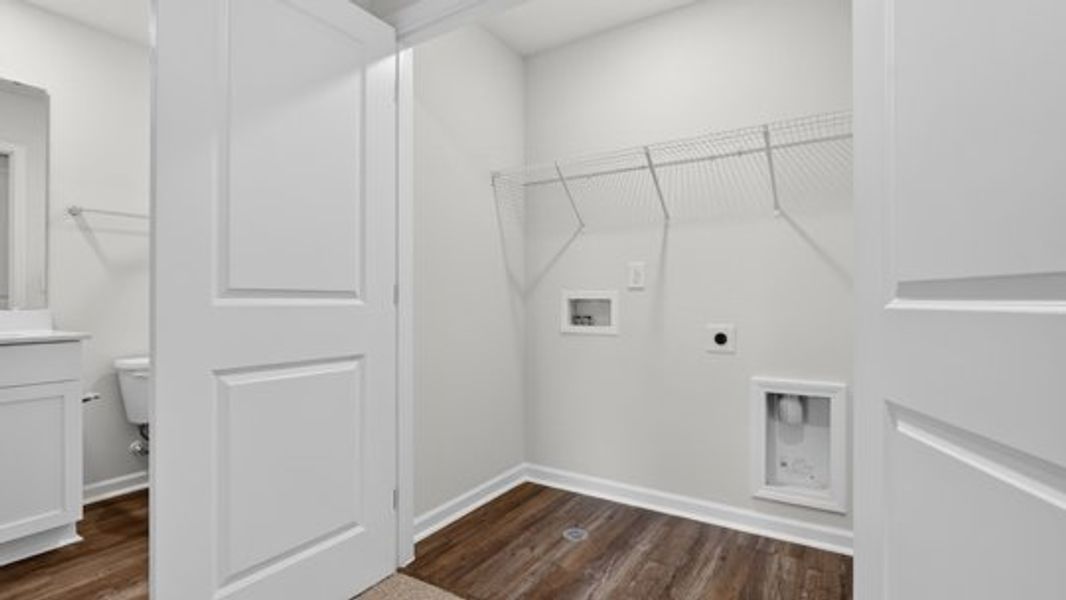 Spacious, unfurnished interior of a new home in The Townes at Belle Grove, Wendell (Image 17).