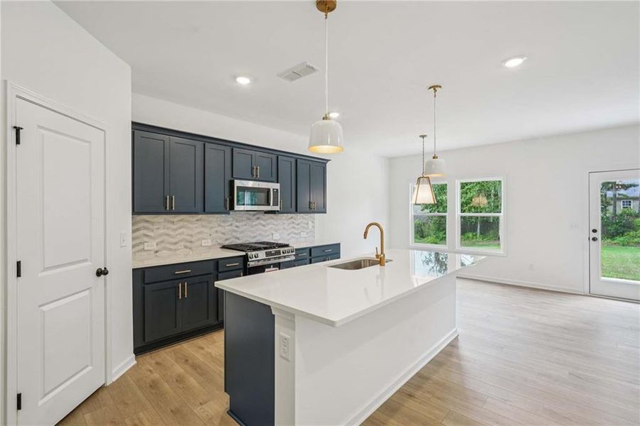 Furnished interior view inside a new home in The Estates at Casteel, Bethlehem (Image 10).