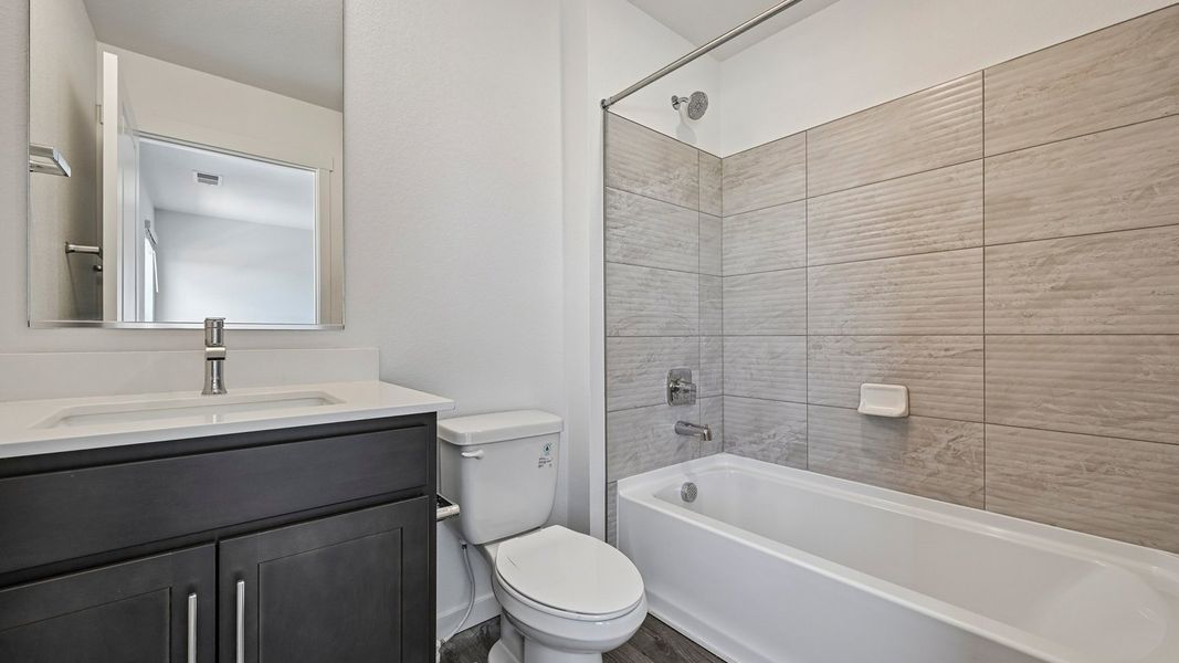 Furnished interior view inside a new home in Trails at Crowfoot, Parker (Image 8). Furnished interior view inside a new home in Trails at Crowfoot, Parker (Image 8).