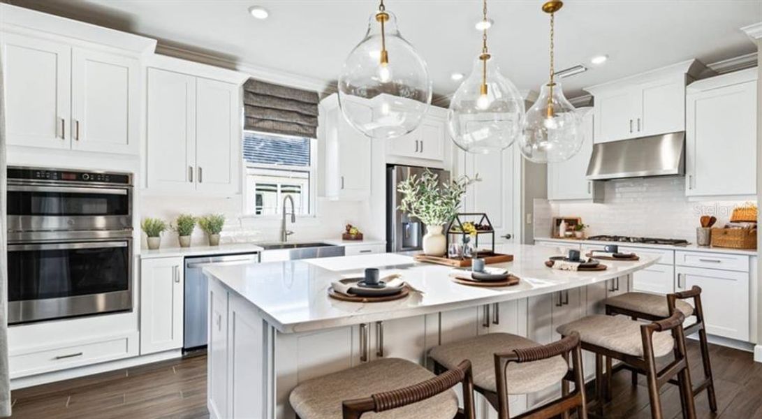 Furnished interior view inside a new home in Esplanade at Westview, Kissimmee (Image 13).