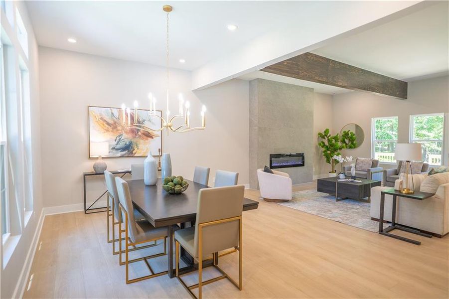 Furnished interior view inside a new home in , Snellville (Image 33).