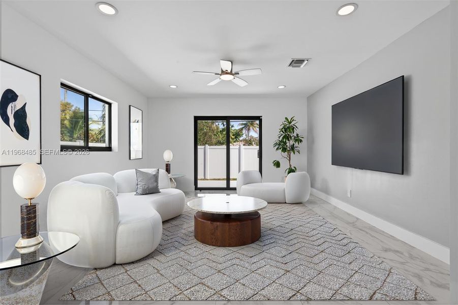 Furnished interior view inside a new home in , Fort Lauderdale (Image 6).