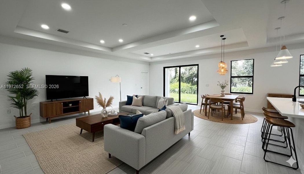 Furnished interior view inside a new home in , Lehigh Acres (Image 3).