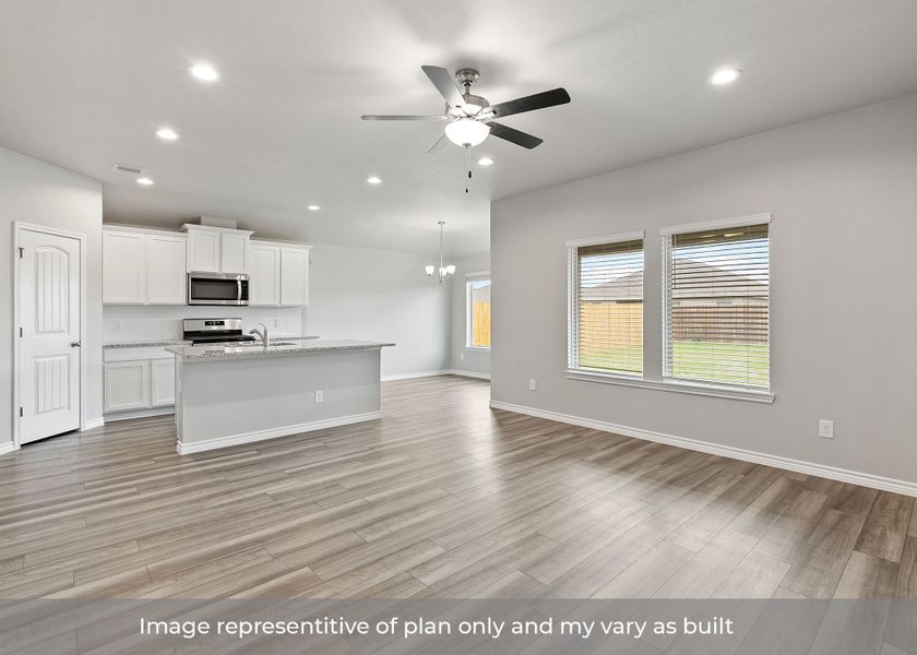 Representative furnished interior of a home built from the Bellvue by D.R. Horton in London Towne, Corpus Christi (Image 4).