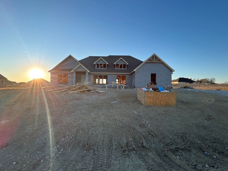 In-progress construction of a new home in Creekview Addition, Van Alstyne, TX (Image 3).