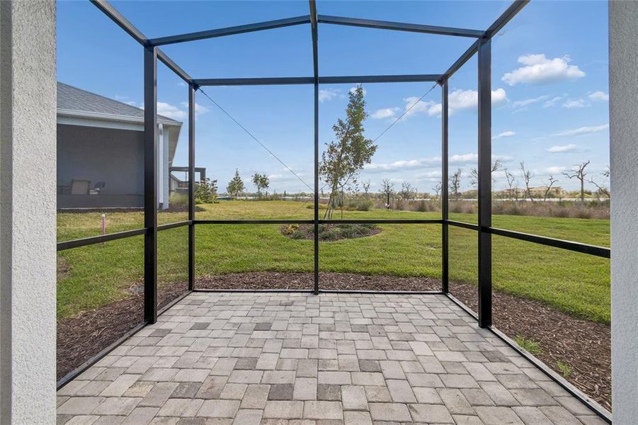 Exterior details and patio area of a home in Gracewater at Sarasota, Sarasota (Image 20).