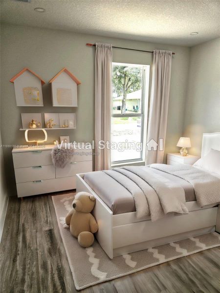 Bedroom-virtually staged
