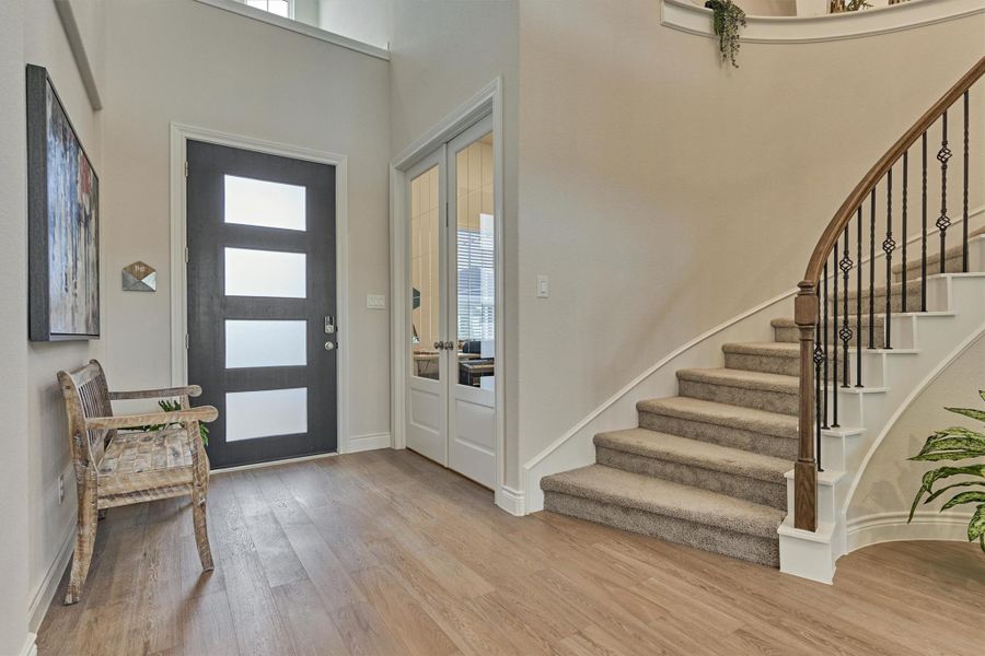 Furnished interior view inside a new home in Audubon 60', Magnolia (Image 4).