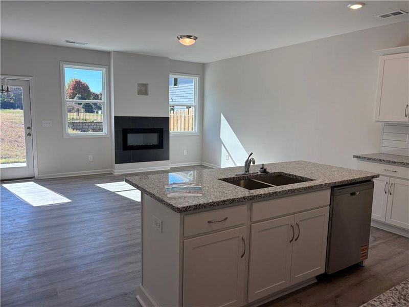 Furnished interior view inside a new home in Longview Run, Decatur (Image 3). Furnished interior view inside a new home in Longview Run, Decatur (Image 3).