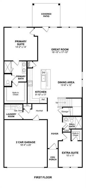 2D floor plan layout of this home in Rolling Ridge, Van Alstyne, TX (Image 2). 2D floor plan layout of this home in Rolling Ridge, Van Alstyne, TX (Image 2).