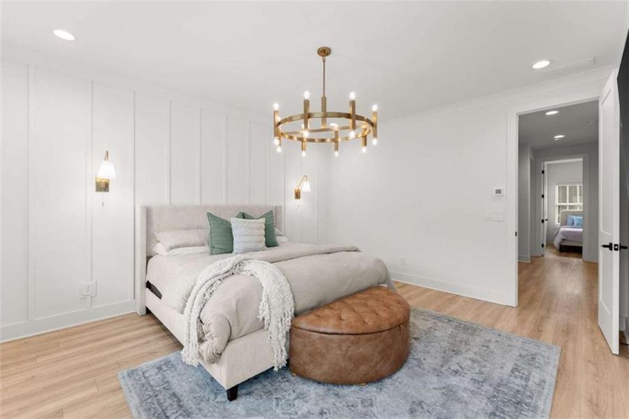 Furnished interior view inside a new home in Skyview On Broad, Sugar Hill (Image 50).