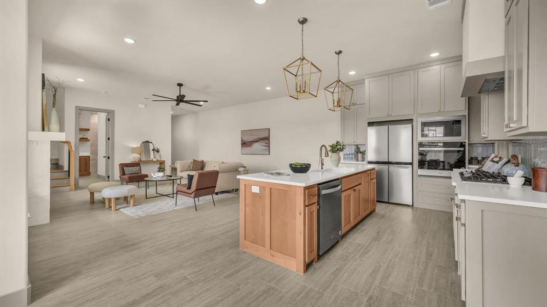 Furnished interior view inside a new home in , Aledo (Image 30).