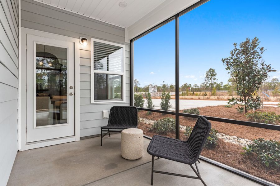 Exterior details and patio area of a home in Southport Meadows, Southport (Image 2). Exterior details and patio area of a home in Southport Meadows, Southport (Image 2).