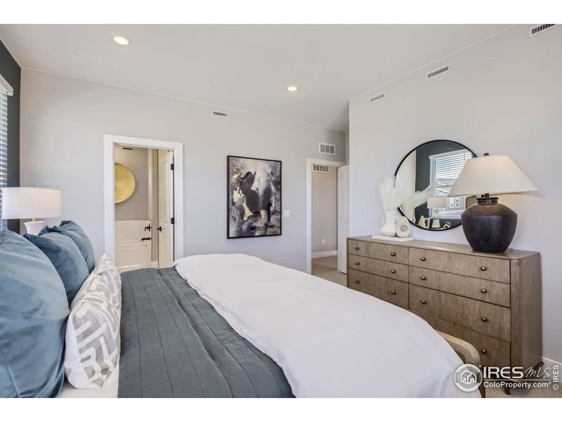Furnished interior view inside a new home in Mountain Brook, Longmont (Image 12). Furnished interior view inside a new home in Mountain Brook, Longmont (Image 12).