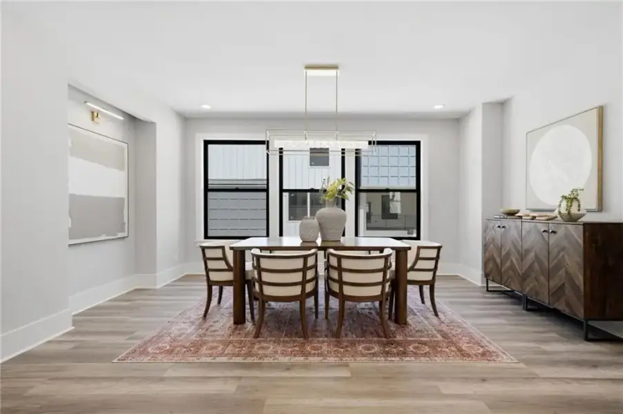Furnished interior view inside a new home in , Roswell (Image 16).