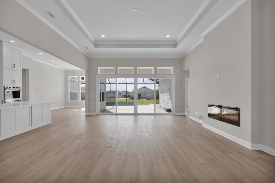 Representative unfurnished interior of a home built from the Stella by Riverside Homes in Hidden Creek at SilverLeaf, St. Augustine (Image 45).