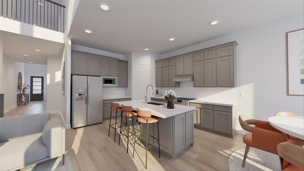 Furnished interior view inside a new home in Oakberry Trails, Waller (Image 25).