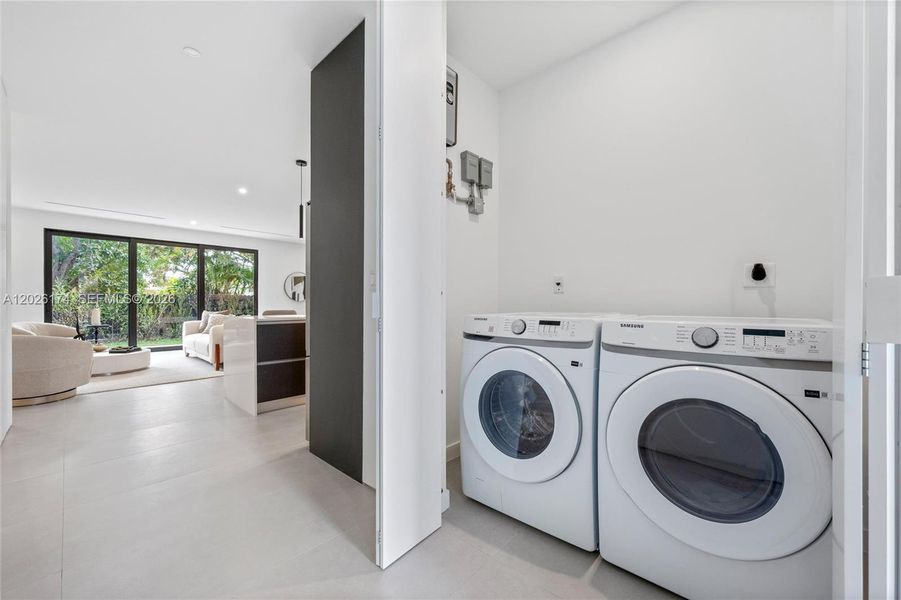 Furnished interior view inside a new home in , Miami (Image 18).