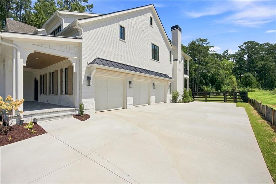Exterior details and patio area of a home in , Milton (Image 37).