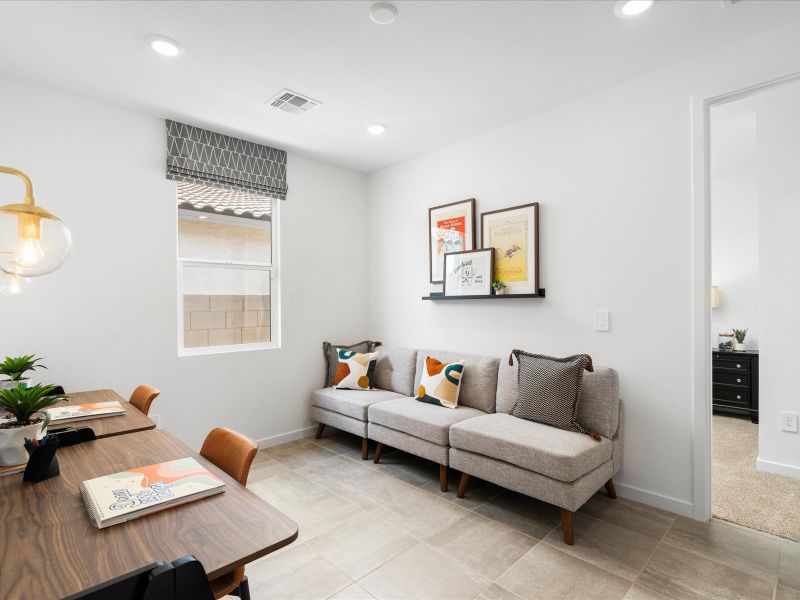 Living Area in the Lark Floorplan at Rancho Mirage