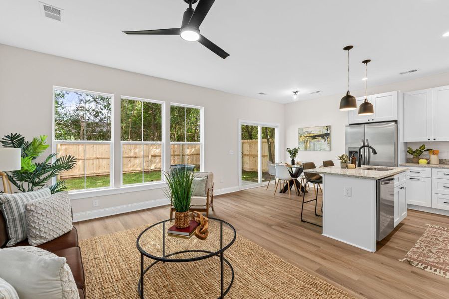 Furnished interior view inside a new home in , North Charleston (Image 6).