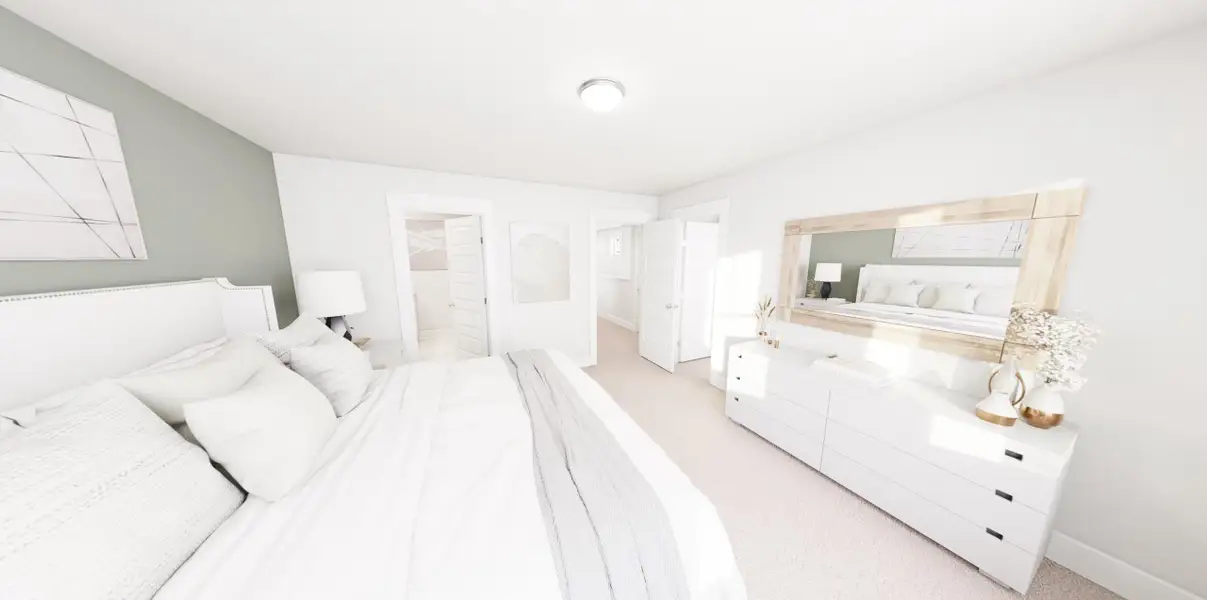 Representative furnished interior of a home built from the Dreamer by Garman Homes in Ponder, Wendell (Image 4).