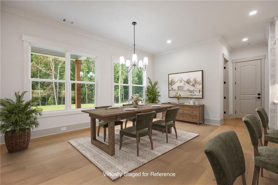 Furnished interior view inside a new home in , Winder (Image 7).