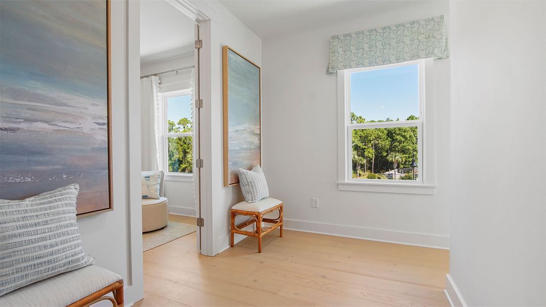 Representative furnished interior of a home built from the Brayden by D.R. Horton in Parkside, Santa Rosa Beach (Image 51).