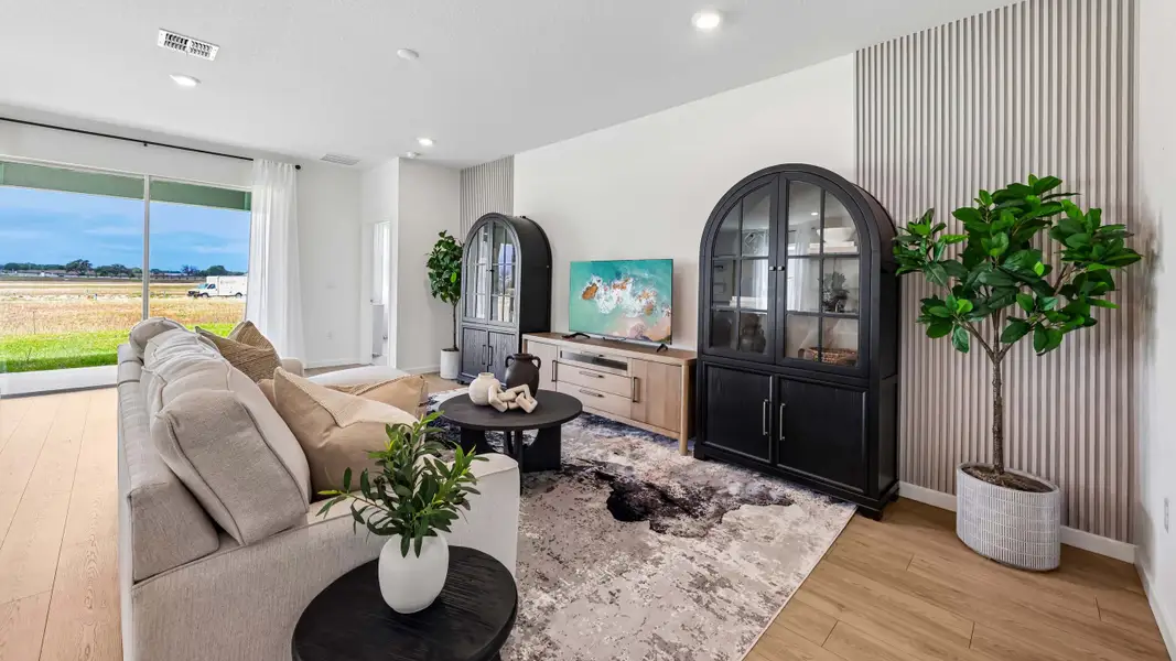 Furnished interior view inside a new home in Mockingbird Reserve at Winding Oaks, Ocala (Image 4).