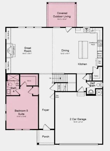 2D floor plan layout of this home in Dreycott, Lawrenceville, GA (Image 3).