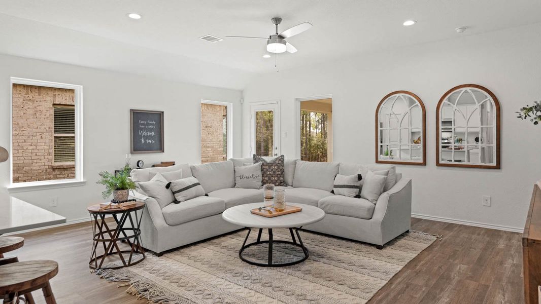 Furnished interior view inside a new home in Porters Mill, New Caney (Image 9).