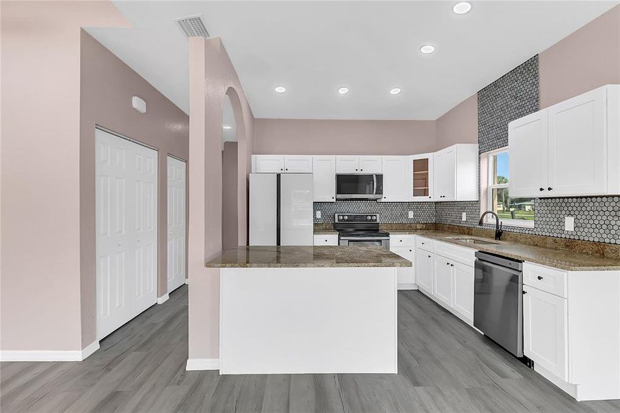 Furnished interior view inside a new home in , New Smyrna Beach (Image 8). Furnished interior view inside a new home in , New Smyrna Beach (Image 8).