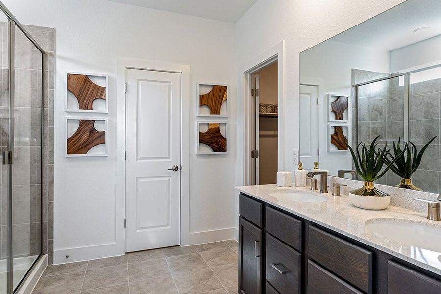 Representative furnished interior of a home built from the Trinity by Taylor Morrison in Emory Crossing 50s, Hutto (Image 12).