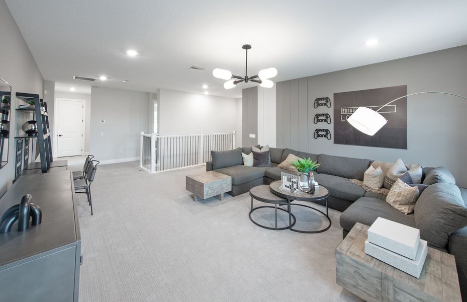 Representative furnished interior of a home built from the Oakhurst by Pulte Homes in Bleckley Station, Ball Ground (Image 5).