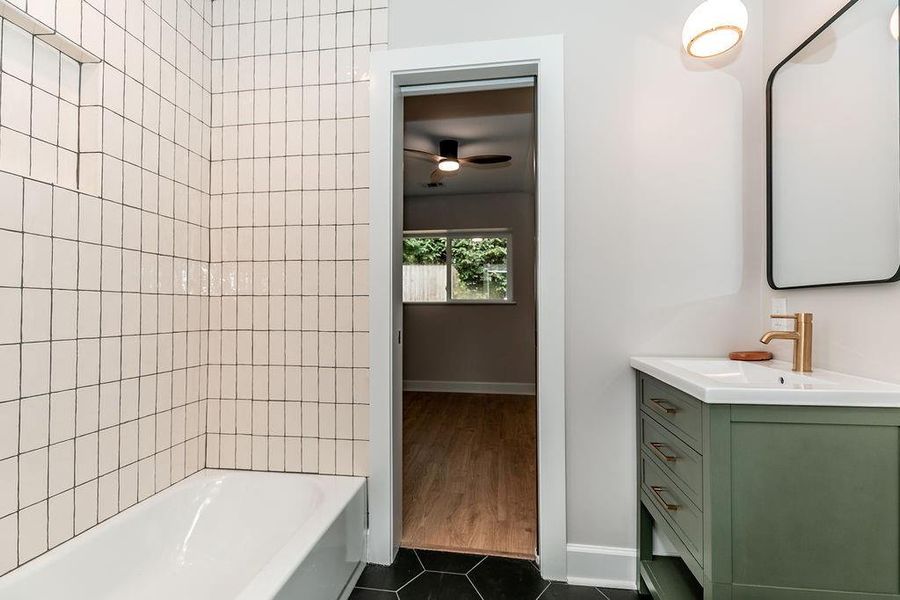 Furnished interior view inside a new home in , Atlanta (Image 8). Furnished interior view inside a new home in , Atlanta (Image 8).