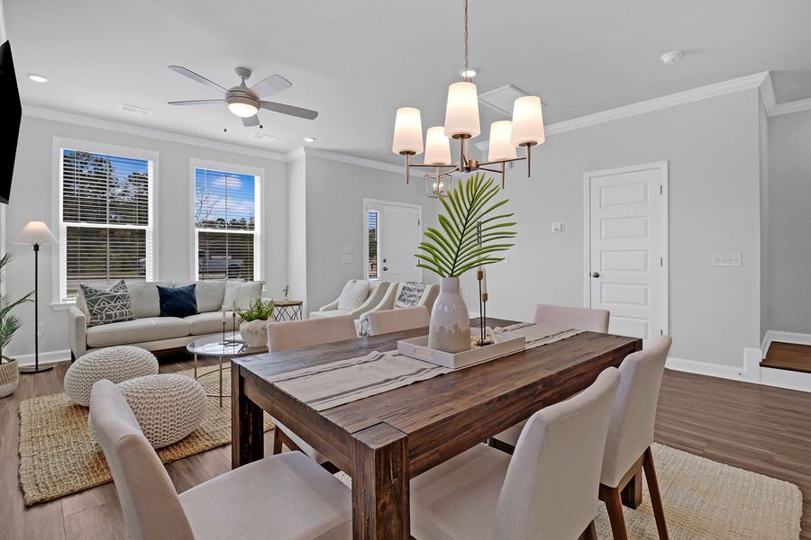 Representative furnished interior of a home built from the Hollyhock - Vanguard Collection by Mungo Homes in Six Oaks, Summerville (Image 5).