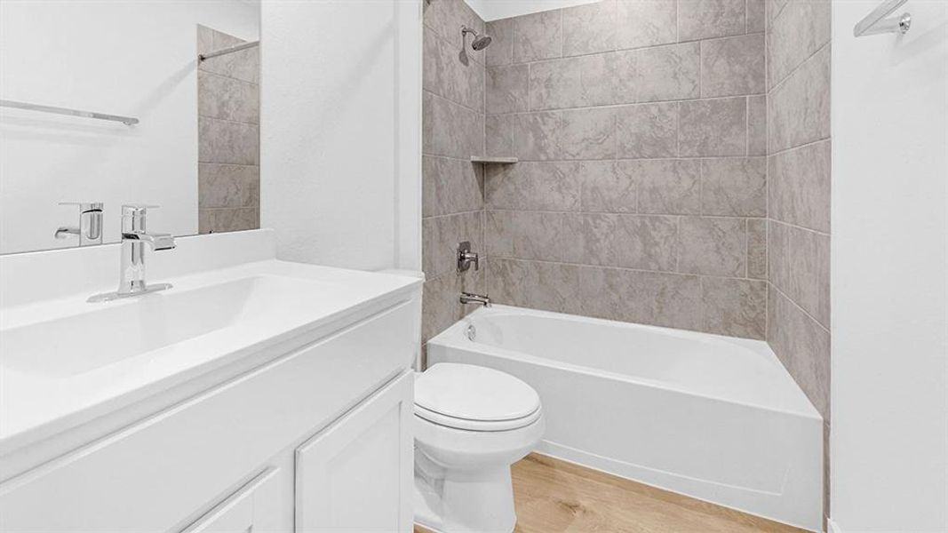 Furnished interior view inside a new home in Tamarron, Fulshear (Image 6).