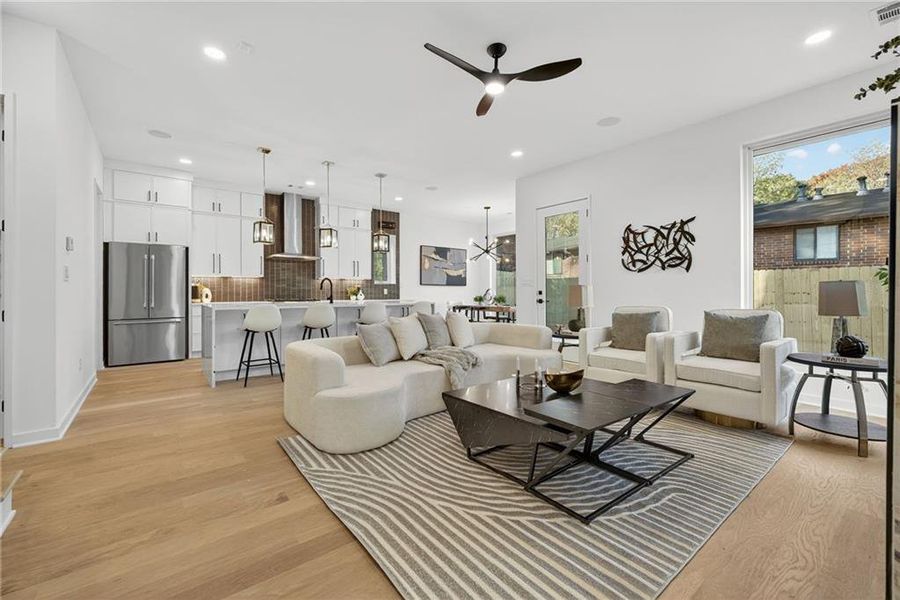 Furnished interior view inside a new home in , Atlanta (Image 12).