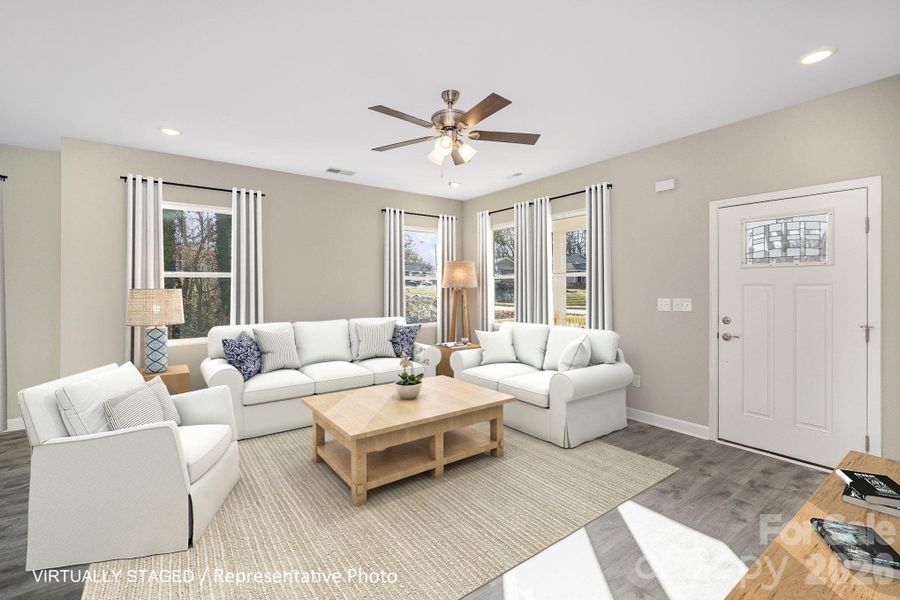 Furnished interior view inside a new home in , Salisbury (Image 6).