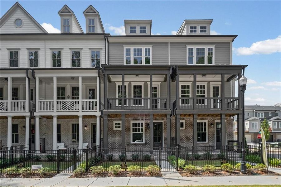 Front exterior of a new home in , Kennesaw, GA, highlighting curb appeal (Image 19).