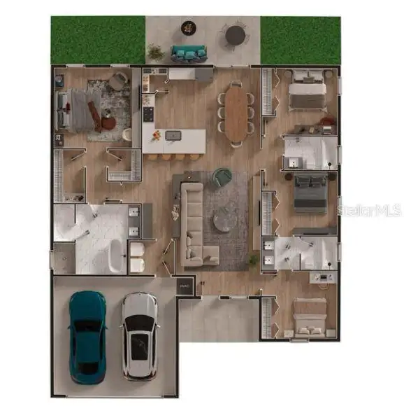 2D floor plan layout of this home in , Ocala, FL (Image 5).