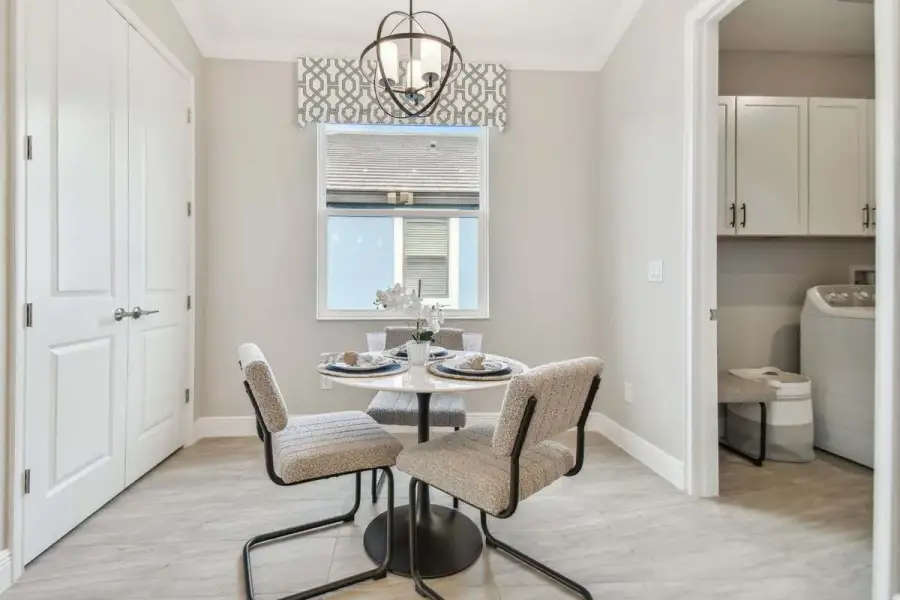 Furnished interior view inside a new home in Tamarack at Two Rivers, Zephyrhills (Image 27).