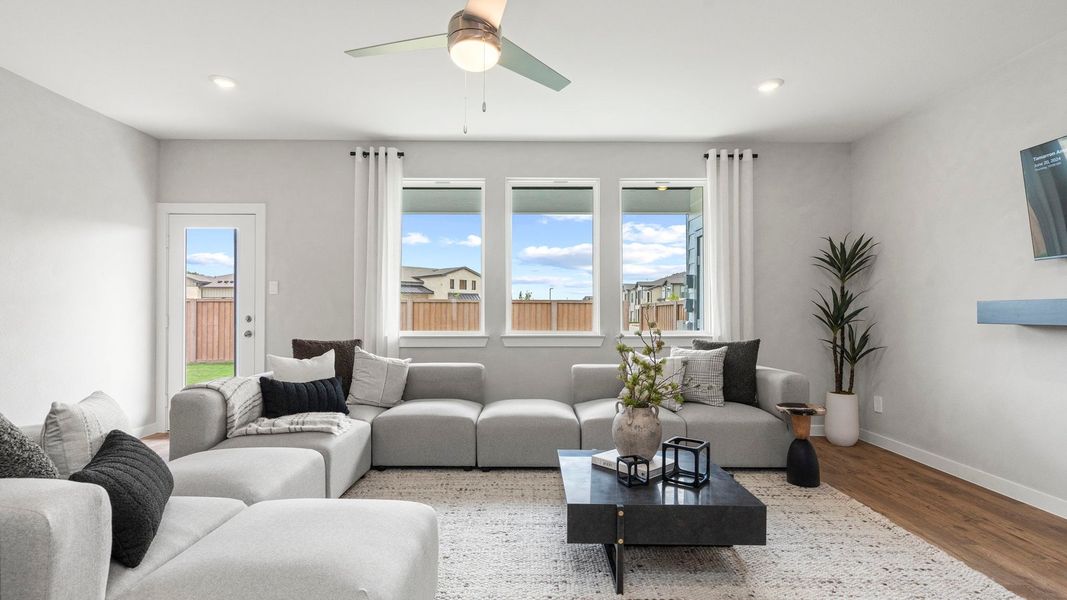 Furnished interior view inside a new home in Villarosa at Tamarron, Katy (Image 10).