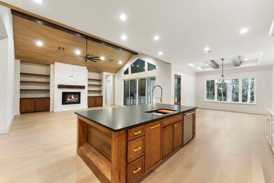 Furnished interior view inside a new home in , New Waverly (Image 11). Furnished interior view inside a new home in , New Waverly (Image 11).
