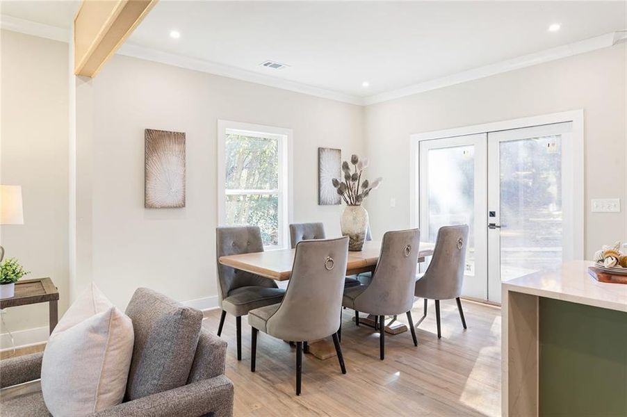 Furnished interior view inside a new home in , Decatur (Image 18).