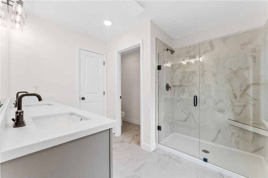 Furnished interior view inside a new home in River Walk Place, Lawrenceville (Image 10).